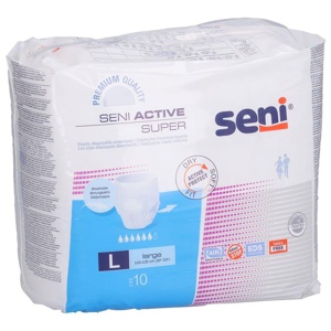 Seni Active Super Inkontinenzslip Einmal L 10 St Produktbild