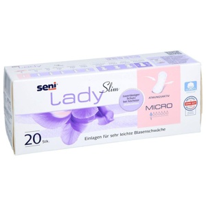 SENI Lady Slim Inkontinenzeinlage micro im kl.Kart Produktbild
