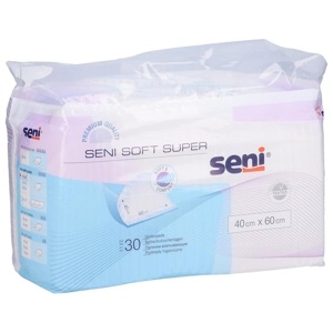 SENI Soft Super Bettschutzunterlagen 40x60 cm 30 St Produktbild