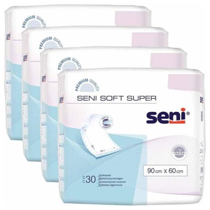 Seni Soft Super Bettschutzunterlagen 90x60 cm, 4X30 St n.v. Produktbild