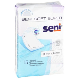 SENI Soft Super Bettschutzunterlagen 90x60 cm 5 St Produktbild