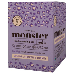 Senior Chicken & Turkey Våtfoder Portionsförpackningar Katt - 8 st x 85 g produkt bild