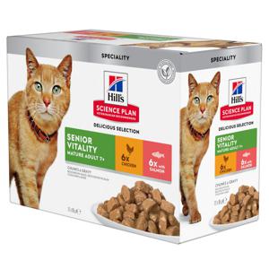 Senior Vitality Chicken & Salmon Våtfoder för katt - 12 x 85 g produkt bild
