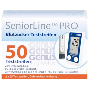 SENIORLINE-PRO-Blutzucker-Teststreifen-Cignus Produktbild