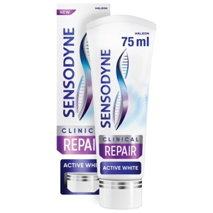Sensodyne Clinical Repair Active White Sensitive Tannkrem 75ml produktbilde