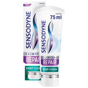 Sensodyne Clinical Repair Deep Clean Tannkrem 75ml produktbilde