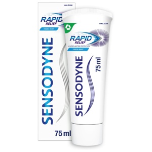 Sensodyne Rapid Relief Fresh Mint Tannkrem, 75 ml produktbilde