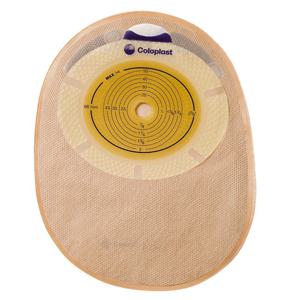 SenSura 1-dels sluten häftpåse, Midi, beige, hål 30 mm, med dubbla filter 30 styck produkt bild