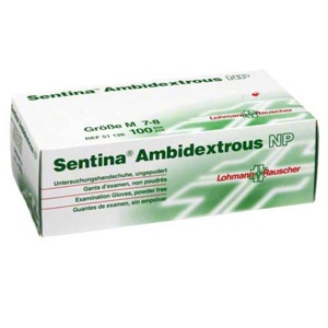 Sentina Ambidextrous Untersuchungshandschuhe ungepudert M, 100 St Handschuhe Produktbild