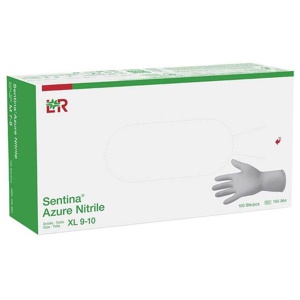Sentina Azure Nitrile Untersuchungshandschuhe unste.pf XL 9 - 10, 100 St Handschuhe Produktbild