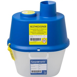 Seponett restmedisinbeholder 1 stk produktbilde