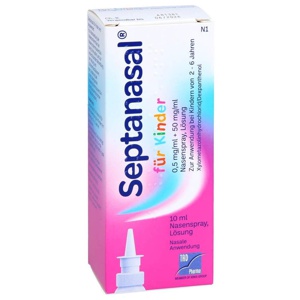 SEPTANASAL für Kinder 0,5 mg/ml + 50 mg/ml Nasens. Produktbild