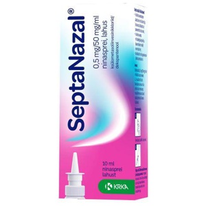 Septanazal ninasprei 0.5mg+50mg/1ml 10ml n1 toote pilt