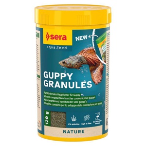Sera Guppy Gran Nature Pflanzenfutter Produktbild