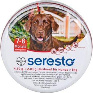 Seresto Halsband für große Hunde über 8 kg, 1 St Halsband Produktbild