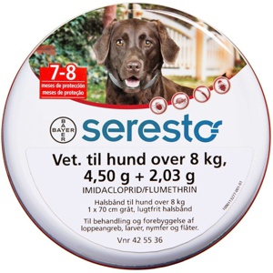 Seresto Vet flåthalsbånd til hund - 8 kg + produktbillede