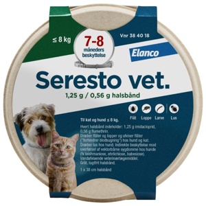 Seresto Vet flåthalsbånd til kat/hund - 0-8 kg produktbillede