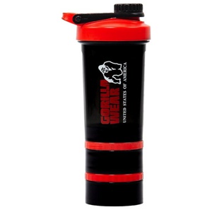 Shaker 2 Go Svart/Röd 500 ml + 130 ml x 2 produkt bild