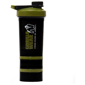 Shaker 2 Go Svart/Grön 500 ml + 130 ml x 2 produkt bild