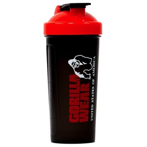 Gorilla Wear Shaker XXL 1000 ml Black/red produkt bild
