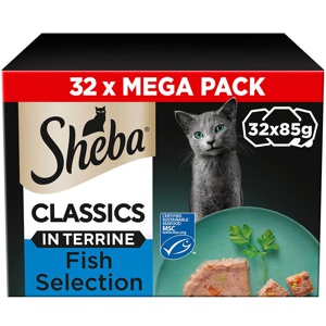 Sheba Classics Trays Fish Selection in Terrine Mixed Pack product image