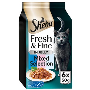 Sheba Fresh & Fine in Jelly Mini Pouches 6 x 50g product image