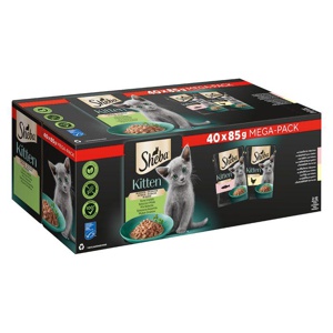 Sheba Portionsbeutel Multipack Kitten Feine Vielfalt in Sauce - Lachs/Huhn Produktbild