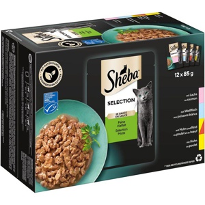 Sheba Selection in Sauce 12x85g Feine Vielfalt (MSC) Produktbild