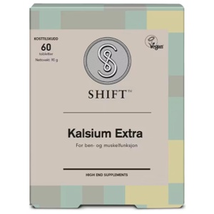 SHIFT Kalsium Extra tabletter, 60 stk. produktbilde