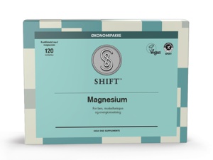 SHIFT Magnesium 120 tabletter produktbilde