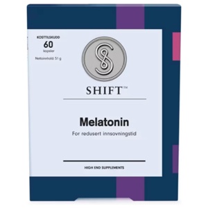 SHIFT Melatonin 1 mg 60 Kapsler produktbilde
