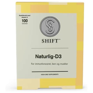 SHIFT Naturlig D3 80µg tabletter, 100 stk. produktbilde