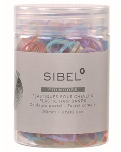 Sibel Primrose Elastic Hair Bands 20mm - Pastel Colours - P000621 produktbillede