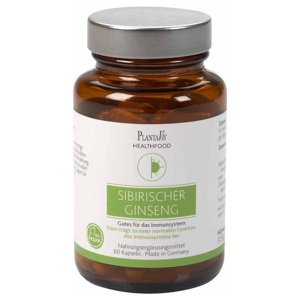 SIBIRISCHER Ginseng hochdosiert vegan Kapseln Produktbild