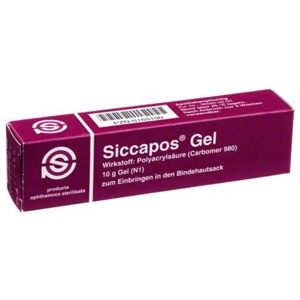 Siccapos Gel, 10 g Augengel Produktbild