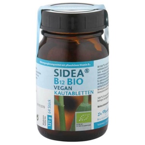 Sidea B12 Bio vegan Kautabletten, 64 St Kautabletten Produktbild
