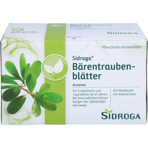 SIDROGA Bärentraubenblättertee Filterbeutel Produktbild