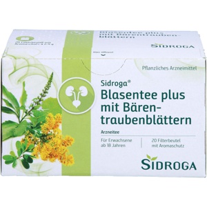 SIDROGA Blasentee plus mit Bärentraubenblättern Produktbild