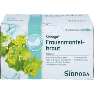 SIDROGA Frauenmantelkraut Tee Filterbeutel Produktbild