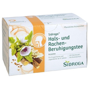 SIDROGA Hals- und Rachen-Beruhigungstee Filterbtl. Produktbild
