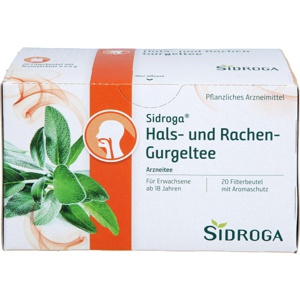 SIDROGA Hals- und Rachen-Gurgeltee Filterbeutel Produktbild