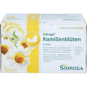 SIDROGA Kamillenblüten Tee Filterbeutel Produktbild