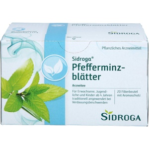 SIDROGA Pfefferminzblätter Tee Filterbeutel Produktbild