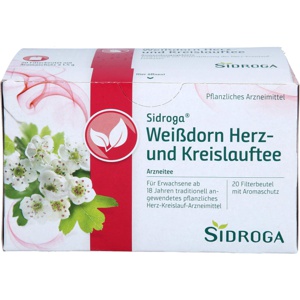 SIDROGA Weißdorn Herz- und Kreislauftee Filterb. Produktbild