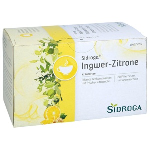 Sidroga Ingwer-Zitrone 20X2.0 g Tee Produktbild