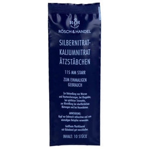 SILBERNITRAT-Kaliumnitr.Ätzstäb.Ätzstift 115mm st. 10 St Stäbchen Produktbild