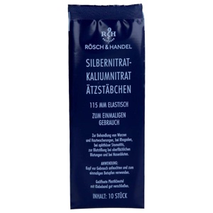 SILBERNITRAT-Kaliumnitr.Ätzstäb.Ätzstift 115mm el. 10 St Stäbchen Produktbild