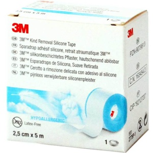 SILIKONBESCHICHTETES Pflaster 2,5 cmx5 m Rolle Produktbild
