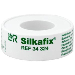 SILKAFIX Heftpfl.1,25 cmx5 m Kunststoff Spule Produktbild