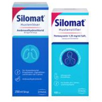 SILOMAT Hustenlöser 250 ml + Hustenstiller 100 ml Set Produktbild